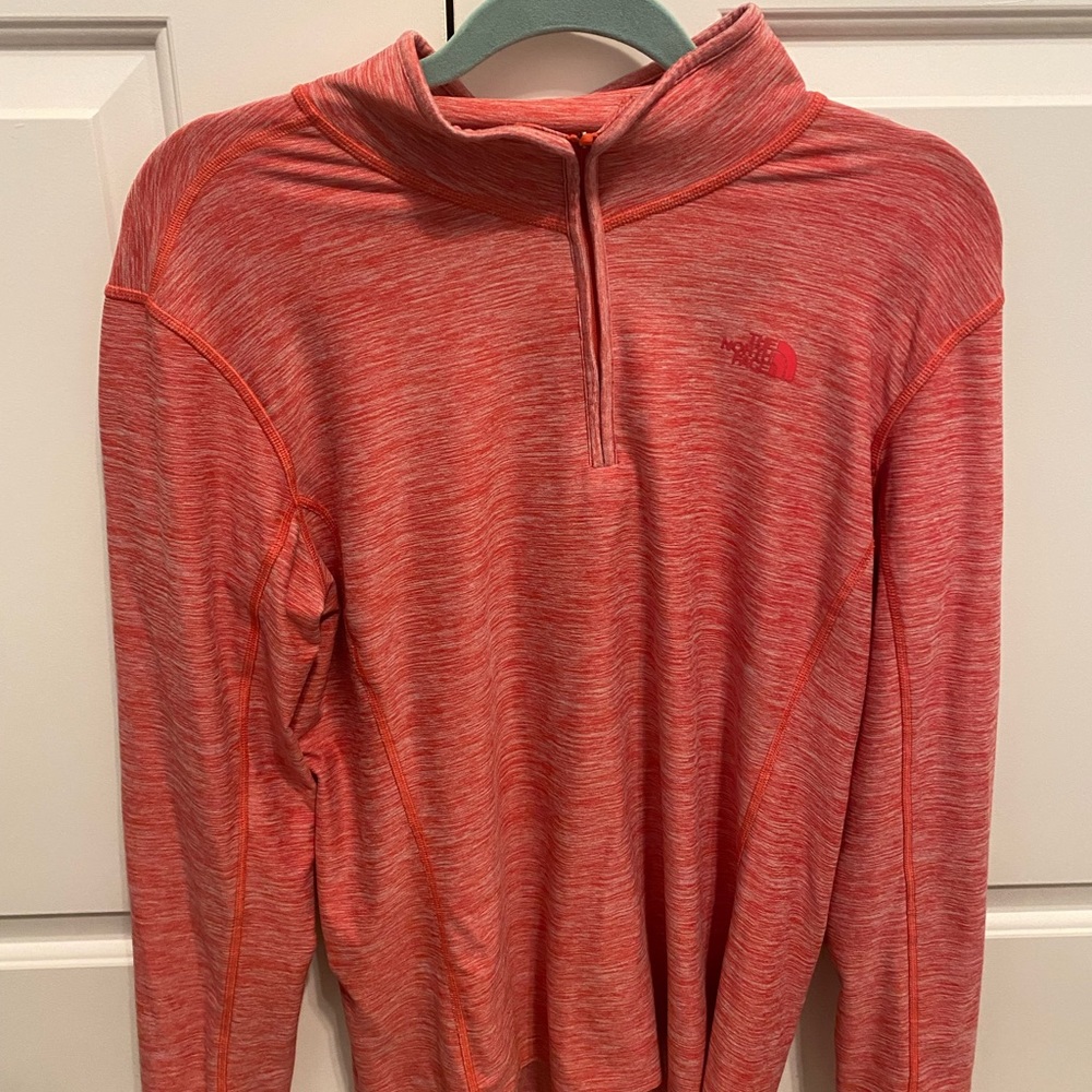 The North Face Women’s Winter Warm Essential ¼-Zip-Red, X-Large